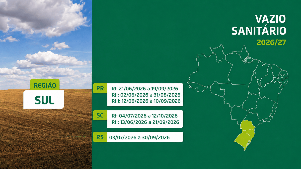Vazio sanitário da soja acaba dia 31 em Umuarama