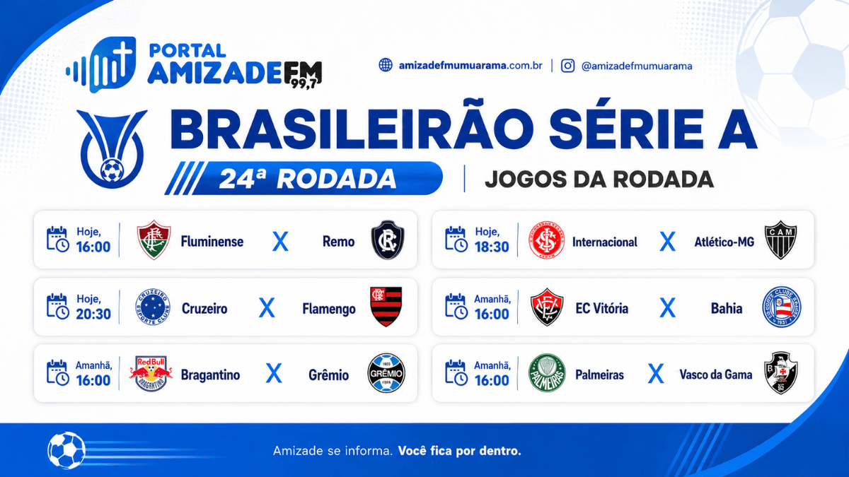Briga pelo título esquenta na 24ª rodada do Brasileirão