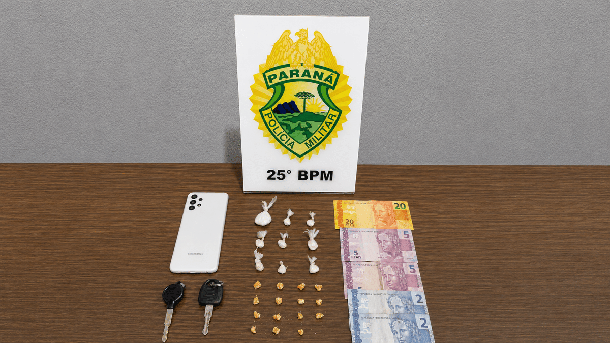 PM apreende drogas e prende suspeito no Jardim União