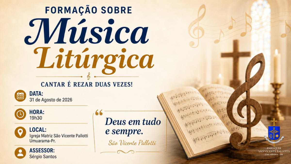 São Vicente Pallotti promove formação sobre música litúrgica