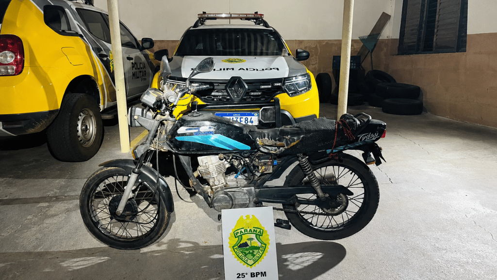 Motocicleta apreendida