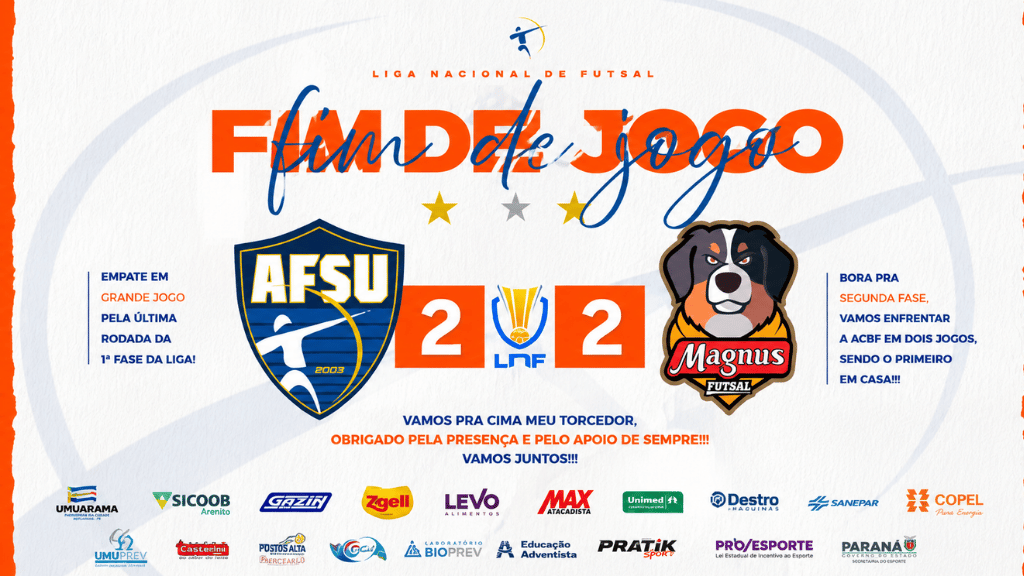Umuarama Futsal empata com o Magnus e vai ao mata-mata