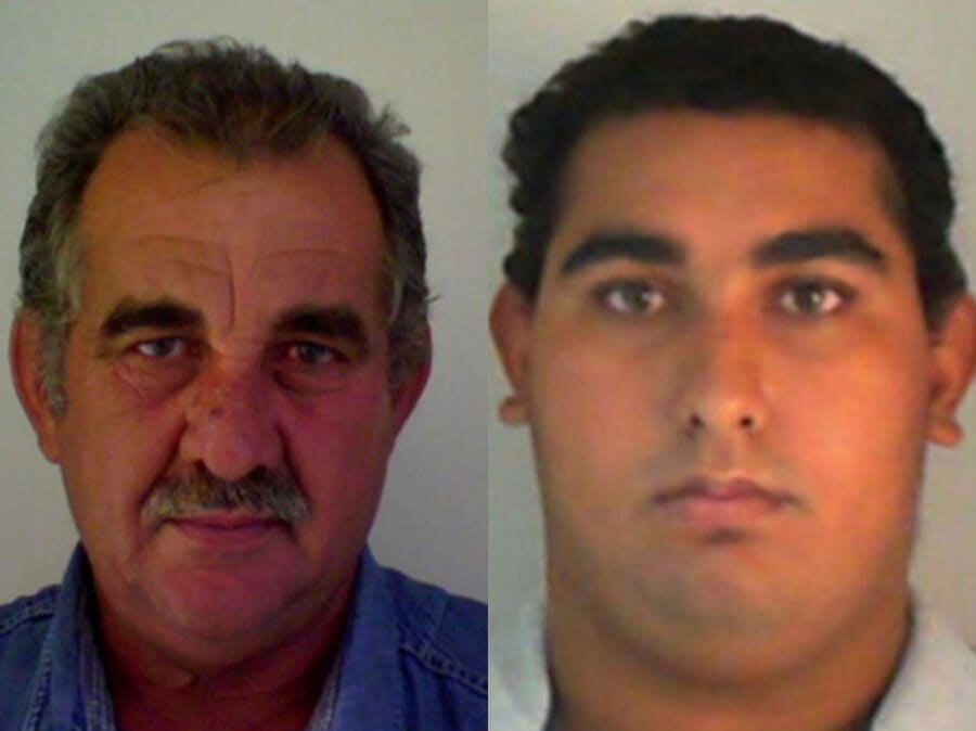 Fotos de Antônio Buscariollo e Paulo Ricardo Buscariollo usadas na inclusão na lista de procurados da Interpol