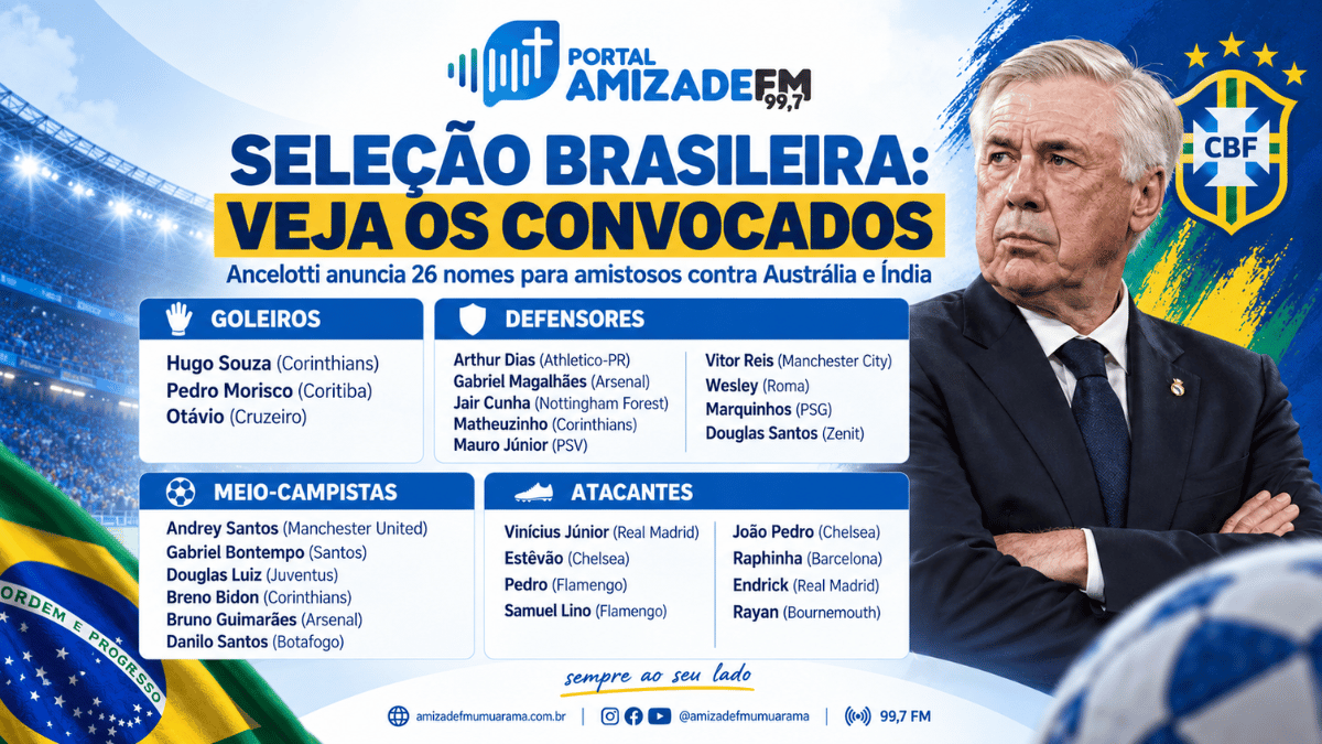 Ancelotti convoca seleção renovada para Austrália e Índia