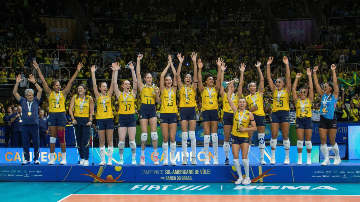 Brasil é campeão do Sul-Americano de vôlei feminino e garante vaga em LA28