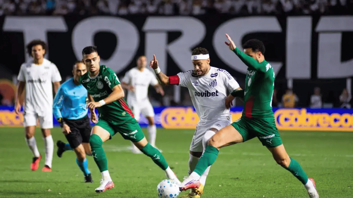 Santos x Palmeiras: Neymar se machuca e Verdão vai à semi