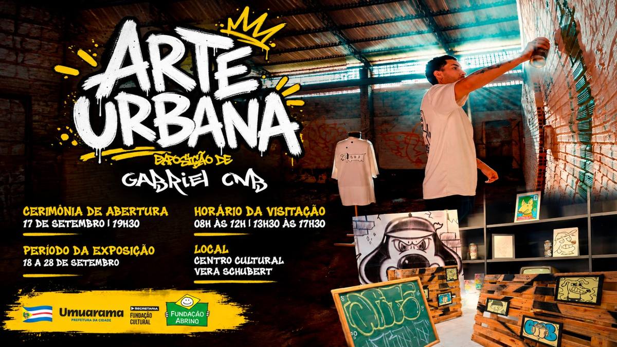 Exposição de arte urbana abre quinta em Umuarama