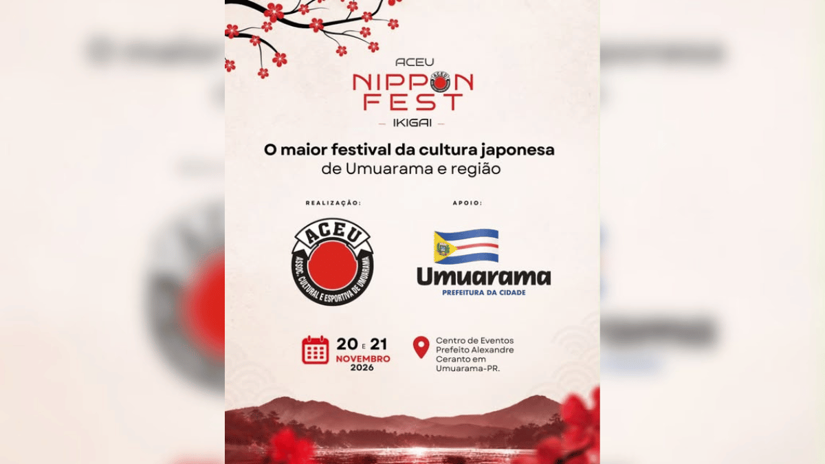 Nippon Fest volta a Umuarama nos dias 20 e 21 de novembro
