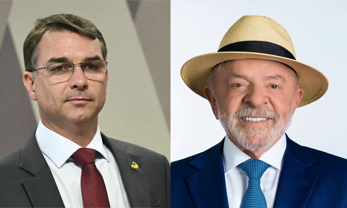 Flávio e Lula no segundo turno da eleição para presidente